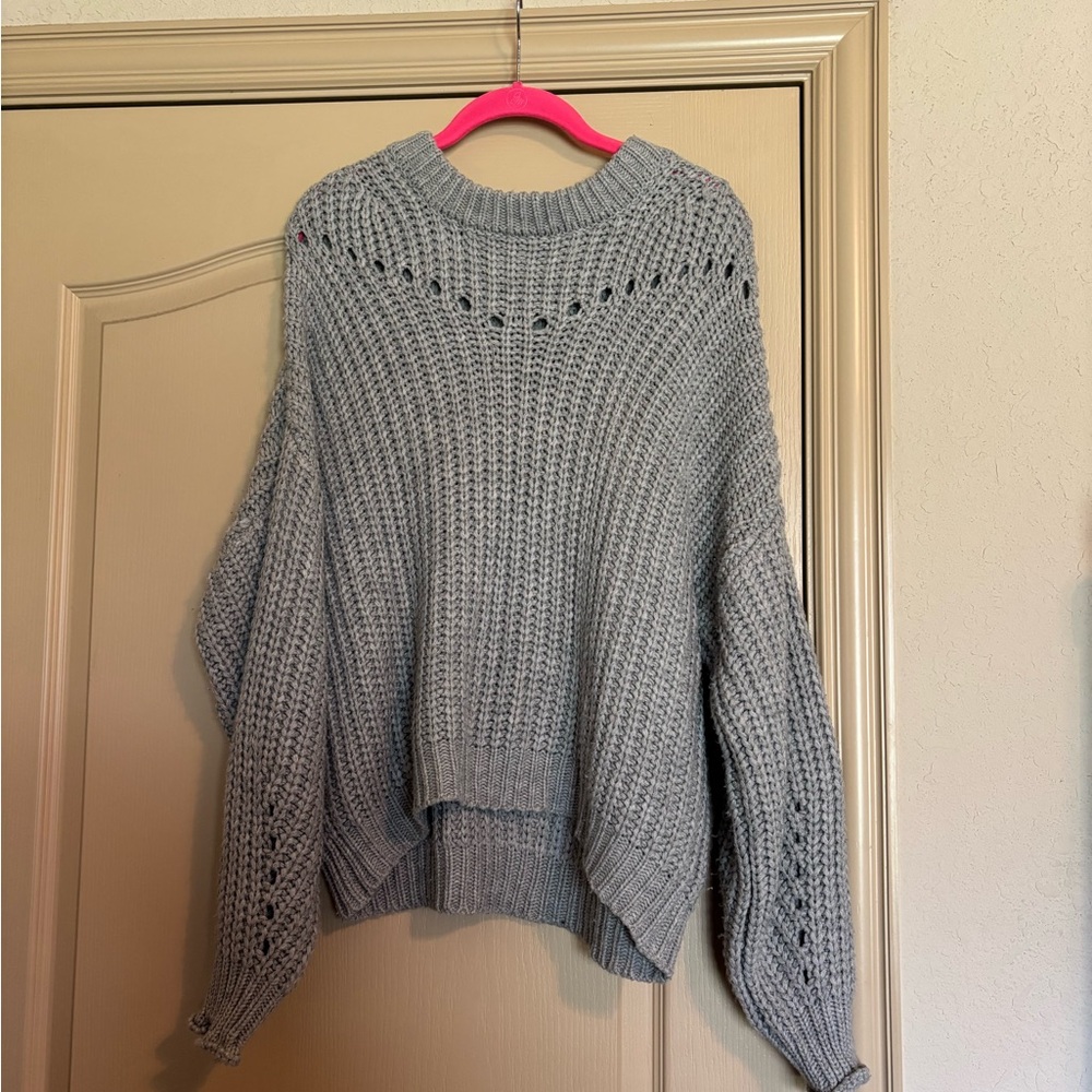 Elodie Light Gray Knit Sweater
